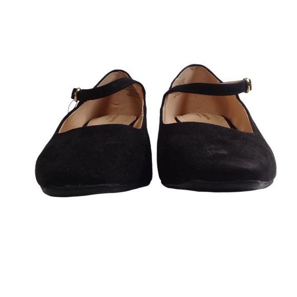 Liz Claiborne NEW Womens Ferry Pumps Adjustable Buckle Block Heel Black Shoes 6M - Picture 8 of 13